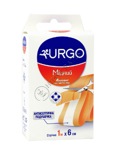 URGO RESISTANT ANTISEPTIC emplastru 6 cm x 1 m