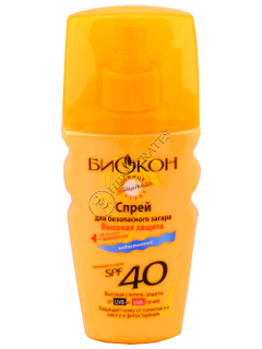 Biokon Protectia solara SPF-40 spray pentru bronz Protectia inalta