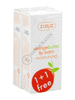 Ziaja Orange Butter Balsam pentru buze cu unt de portocala + balsam p/u buze 