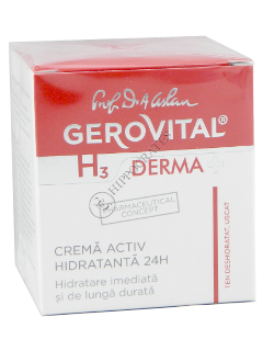 Gerovital H3 Derma+ crema activ hidratanta 24h 