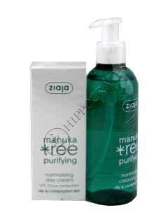 Ziaja Manuka Tree Crema de zi + gel de curatare fata 