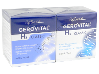 Gerovital H3 Classic Pachet Promo crema zi lift hidratanta +crema noapte lift restructuranta 