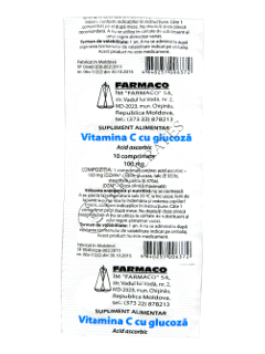 Acid ascorbic cu glucoza (Vitamina C)