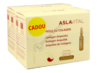 Aslavital Mineralactiv Pachet Promo fiole cu colagen +fiole cu colagen 2 ml № 10 amp.