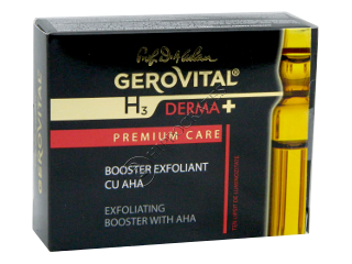 Gerovital H3 Derma+ Premium Care Booster exf. cu AHA