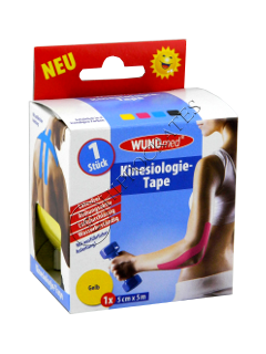 WUNDmed Banda kinesiologica , Yellow 5 cm x 5 cm 04-039