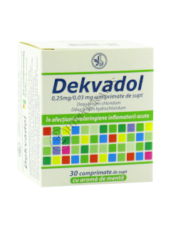 Dekvadol cu aroma de menta