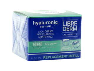 Librederm Hyaluronic (doza) Eco-refill Cica-crema de zi hidratanta, matifianta, pentru tenul gras