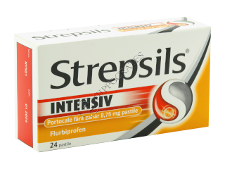 Strepsils Intensiv Portocale fara zahar