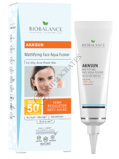 БИО БАЛАНС AKNSUN крем матирующий для жирной кожи SPF 50+