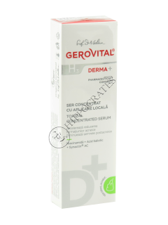 Gerovital H3 Derma+ ser concentrat cu aplicare locala