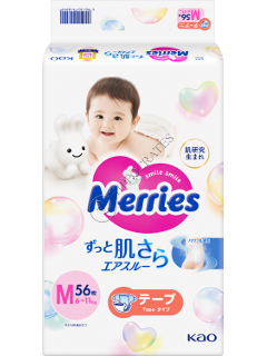 MERRIES Size M №56 6-11 kg (SJ) scutece