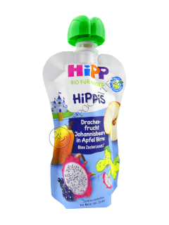 HIPPiS Fructul Dragonului, coacaze negre si mar-para (de la 1 an) /42507/