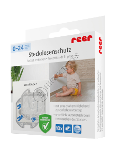 Aparatori pentru prize Reer transparent №10 32059