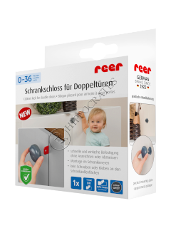 Блокираторы дверей шкафов от детей Reer серый 71081