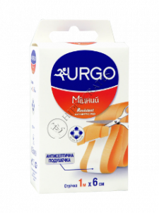 URGO RESISTANT ANTISEPTIC emplastru 6 cm x 1 m