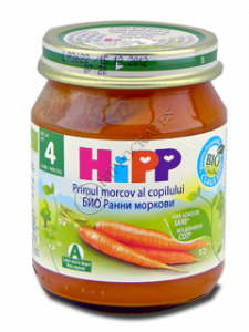 HIPP Legume, Primul morcov al copilului (4 luni) 125 g /4010/