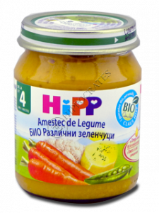 HIPP Legume, Amestec de legume (4 luni) 125 g /4013/