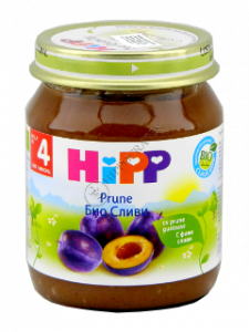 HIPP Fructe, Prune (4 luni) 125 g /4253/