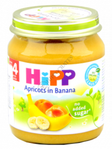 HIPP Fructe, Caise si banane (4 luni) 125 g /4200/