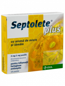 Septolete plus honey and lime