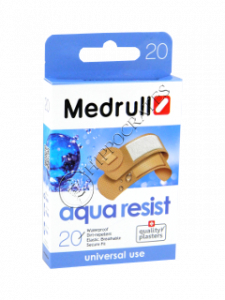 Пластырь MEDRULL Aqua Res (1.9x7.2 см-10 шт, 2.5x7.2 см-6 шт,диам. 2.2 см) № 20