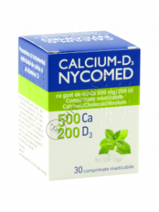 Calcium-D3 Nycomed cu gust de minta