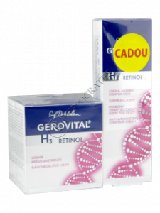 Gerovital H3 Retinol pachet promo crema preven.ridurilor 50 ml+crema antirid contur ochi 15 ml