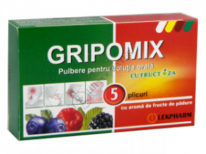 Gripomix cu fructoza (fructe de padure)