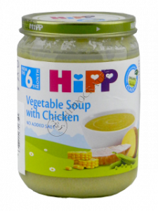 ХИПП Овощной суп с цыпленком (с 4-ех месяцев) 190 гр /7973/