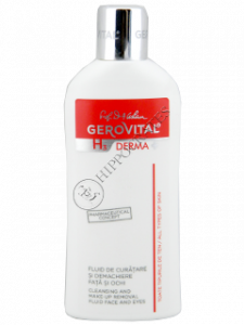 Gerovital H3 Derma+ fluid de curatare si demachiere fata si ochi 200 ml