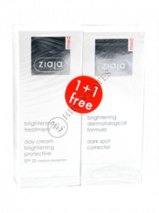 Ziaja Med Whitening Crema de zi protectoare SPF20, 50 ml + Crema-corector 30 ml