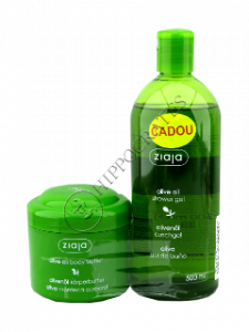 Ziaja Natural Olive. Unt de corp cu extract natural de ulei de masline +Gel de dus