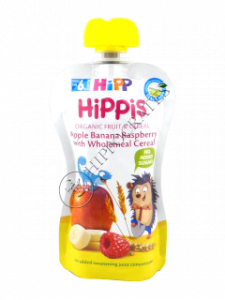 HIPPiS FructCereale Mar-banana -zmeura (6 luni) 100 g /8534/