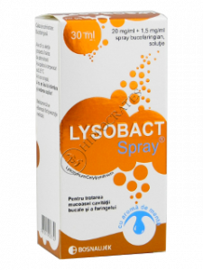 Lysobact Spray cu aroma de menta