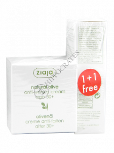 Ziaja Natural Olive Crema antirid cu extract natural de masline (30+) + Crema p/u ochi