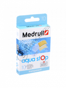 Emplastru MEDRULL Aqua stop (1.9x7.2 cm-6 buc, 2.5x7.2 cm-4 buc.) № 10