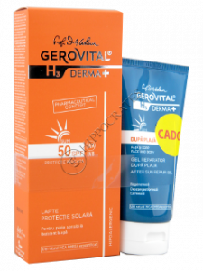 Gerovital Sun H3 Lapte pr.solara SPF 50+ Gel reparator dupa bronz