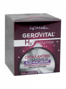 Gerovital H3 Evolution Crema Antirid cu acid hialuronic 50 ml
