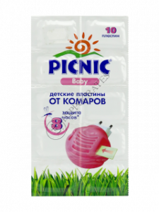 Репеллент PICNIC BABY пластины от комаров