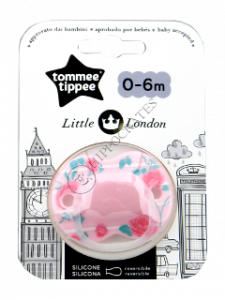 Пустышка ортодонтическая Little London силиконовая (0-6 мес) 1 шт. GRL TT0156