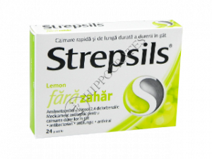 Strepsils Lemon fara zahar