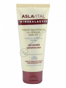 Aslavital Mineralactiv masca detoxifianta cu carbune peel of 