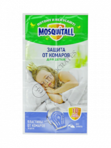 Репеллент MOSQUITALL пластины от КОМАРОВ детские