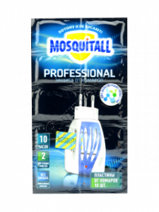 Репеллент MOSQUITALL пластины от КОМАРОВ Profesional