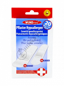 WUNDmed plasture Sensitiv- hypoalergen, 2 forme 03-007