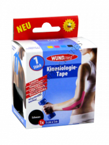 WUNDmed Banda kinesiologica , Black 5 cm x 5 cm 04-038