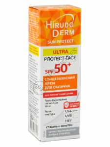 Биокон Гирудо Дерм Защита от солнца СПФ 50 защитный крем для лица 