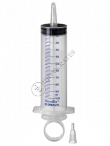 Irrigation syringe, three-part, 100 ml w.catherer fitting (4614003F)
