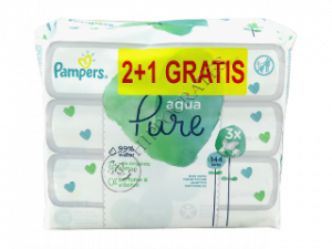 Pampers Baby Wipes Aqua Pure №48 2+1
